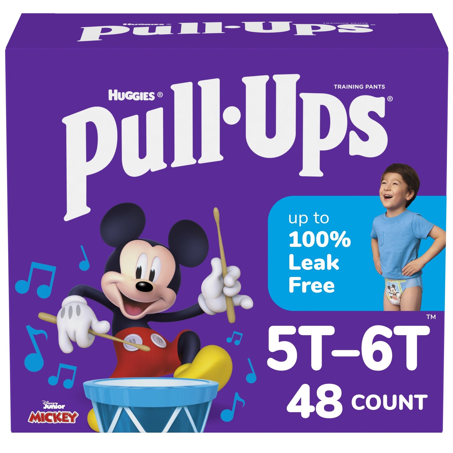 Pull-Ups Boys' Potty Training Pants, 5T-6T (50+ lbs), 48 Count