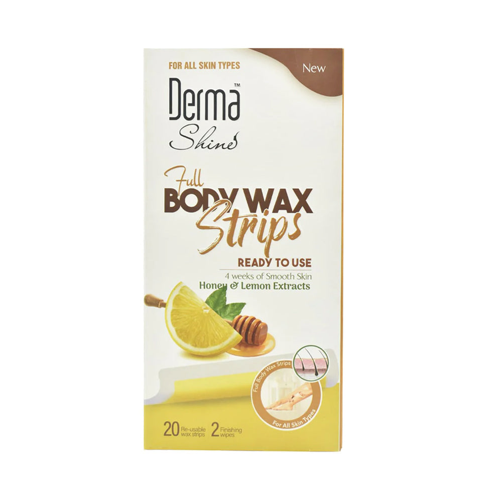 DERMA SHINE BODY STRIPS READY TO USE HONEY & LEMON