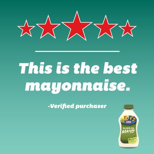 Kraft Mayo with Olive Oil Reduced Fat Mayonnaise Squeeze Bottle, 12 fl oz