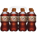 A&W Caffeine-Free, Low Sodium Root Beer Soda Pop, 12 Fl Oz, 8 Pack Bottles