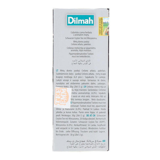 DILMAH MINT CEYLON BLACK TEA BAG 20S 30GM