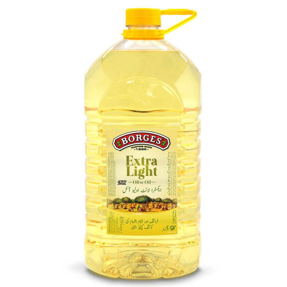 BORGES EXTRA LIGHT OLIVE OIL 5 LTR