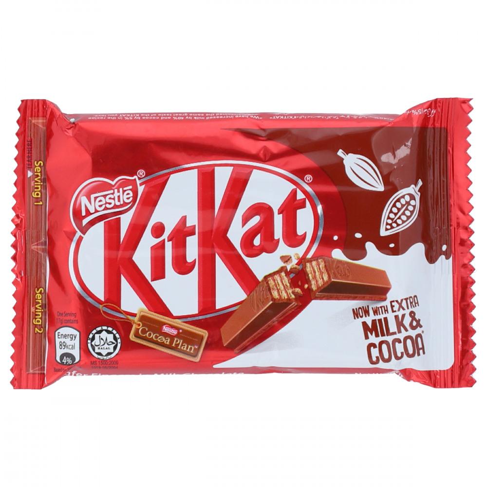 NESTLE KIT KAT CHOCOLATE MILK & COCOA 4FINGER 35 GM