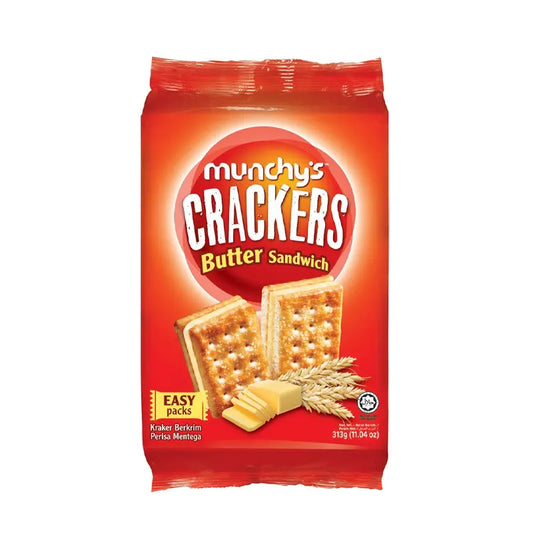 MUNCHYS CRACKERS BISCUIT BUTTER SANDWICH 313 GM