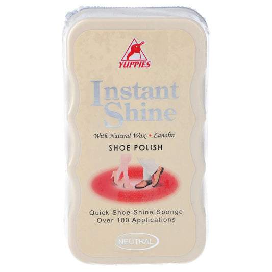 YUPPIES INSTANT SHOE SHINE SPONGE POLISH NEUTRAL