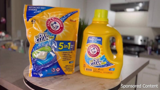 Arm & Hammer Plus OxiClean 5-in-1 Laundry Detergent Power Paks, 42 Count (Packaging may vary)