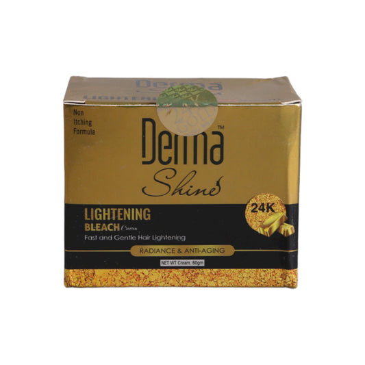 DERMA SHINE 24K GOLD LIGHTENING BLEACH CREAM 60 GM