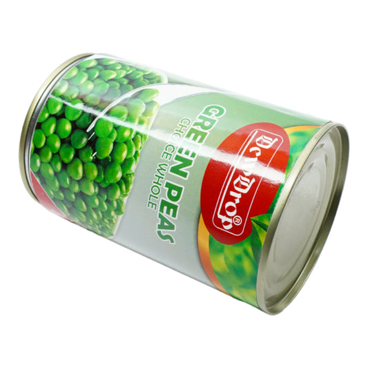 DEW DROP GREEN PEAS CHOICE WHOLE TIN 380 GM