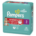 Pampers Cruisers 360 Diapers Size 3, 26 Count