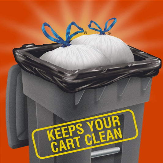 Hefty Cart Liner Trash Bags, 65 Gallon, 10 Bags