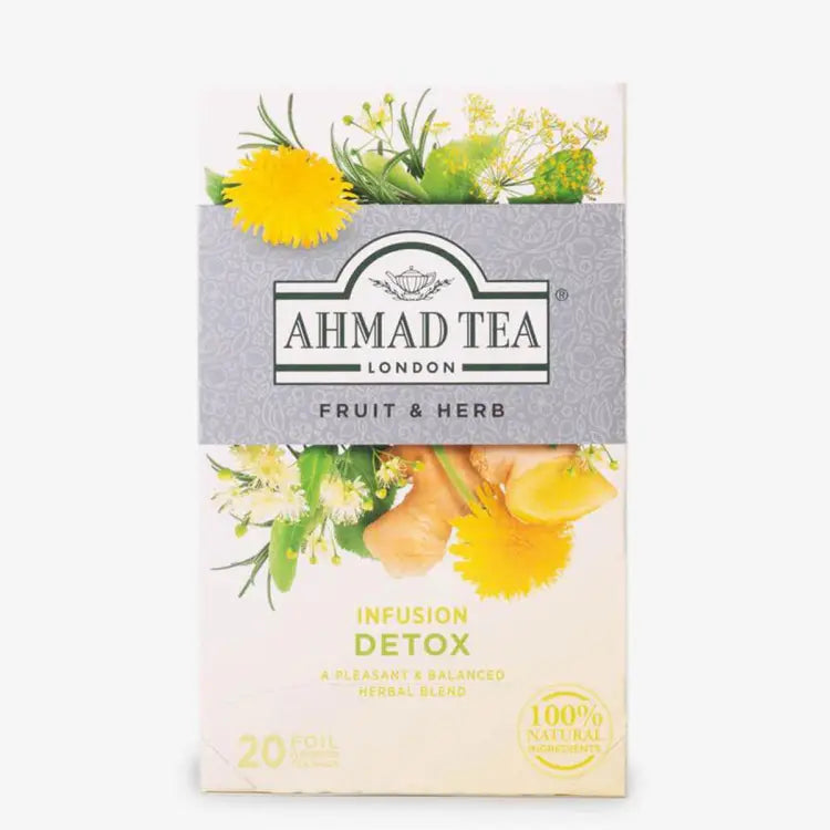 AHMAD TEA BAGS FRUIT & HERBAL DETOX 20PCS 40 GM