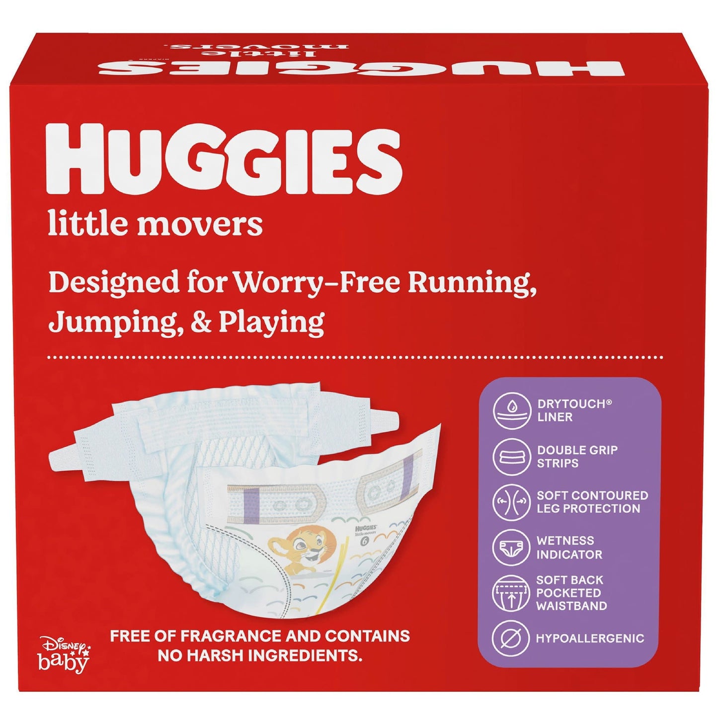 Huggies Little Movers Baby Diapers, Size 6, 16 Ct