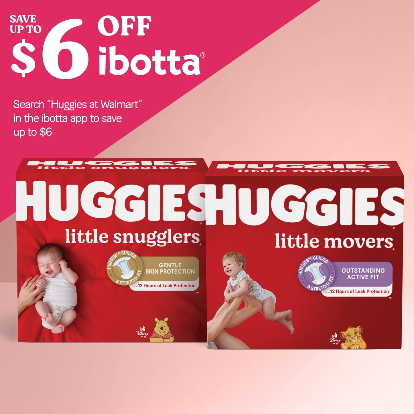 Huggies Little Movers Baby Diapers, Size 4, 58 Ct