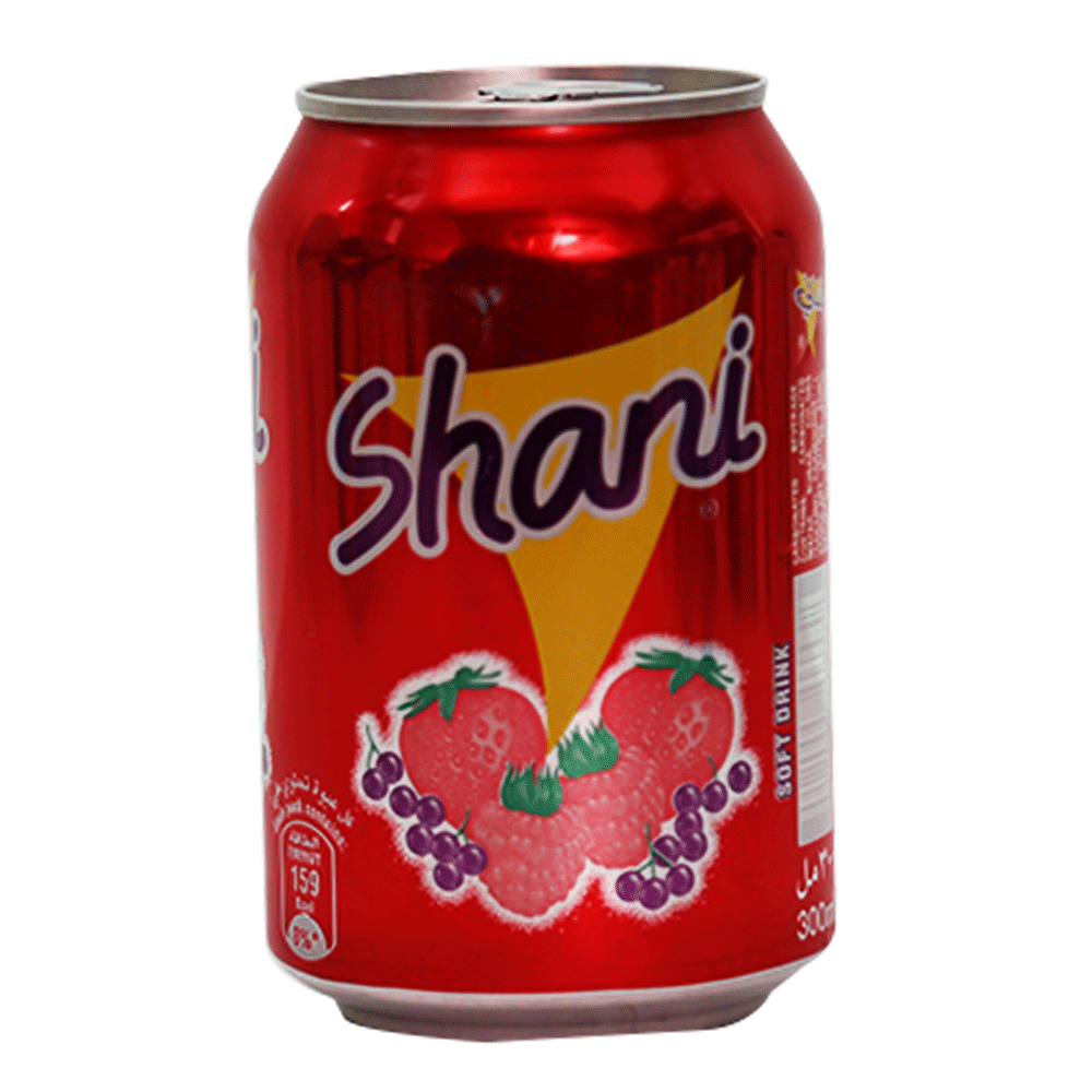 SHANI SOFT DRINK FRUIT TIN 300 ML- CARTON