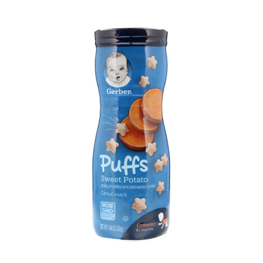 GERBER PUFFS CEREAL SNACK SWEET POTATO 42 GM