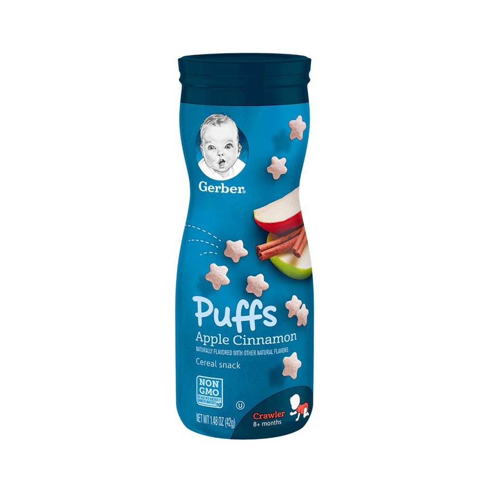 GERBER PUFFS CEREAL SNACK APPLE CINNAMON 42 GM