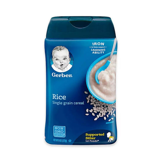 GERBER CEREAL RICE SINGLE GRAIN 227 GM