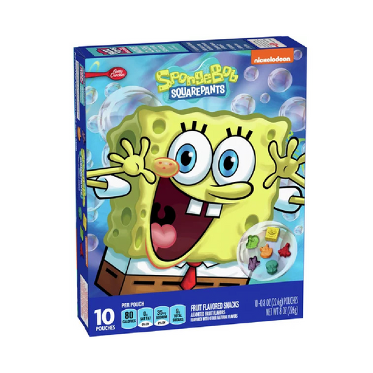 BETTY CROCKER FRUIT SNACKS SPONGE BOB 226GM BASIC