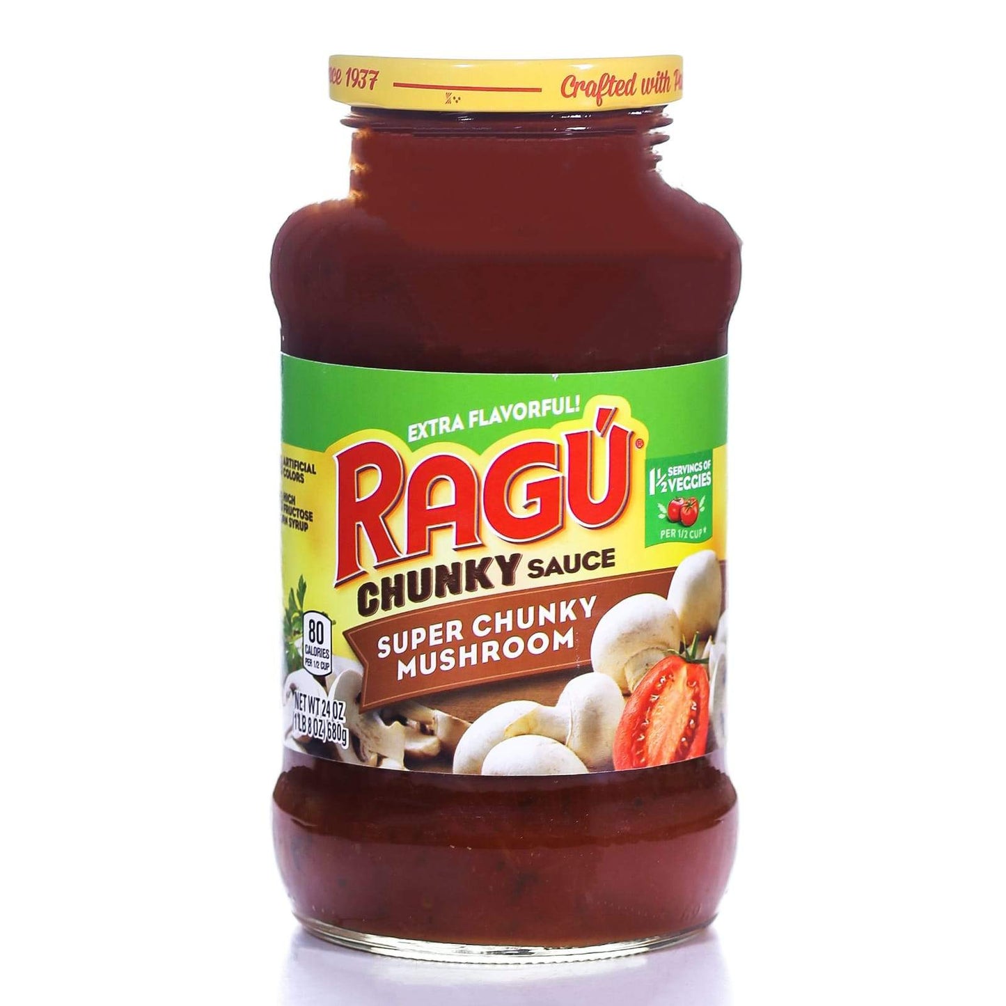 RAGU SAUCE SUPER CHUNKY MUSHROOM 680 GM