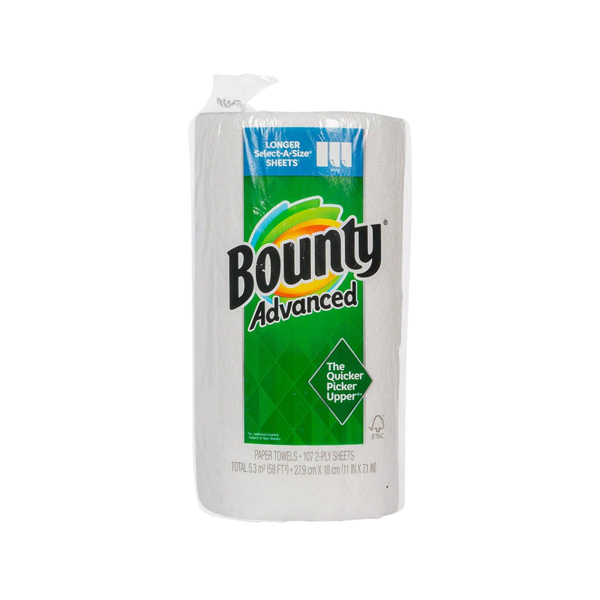 BOUNTY PAPER TOWEL ADVANCED 2PLY 107 SHEETS