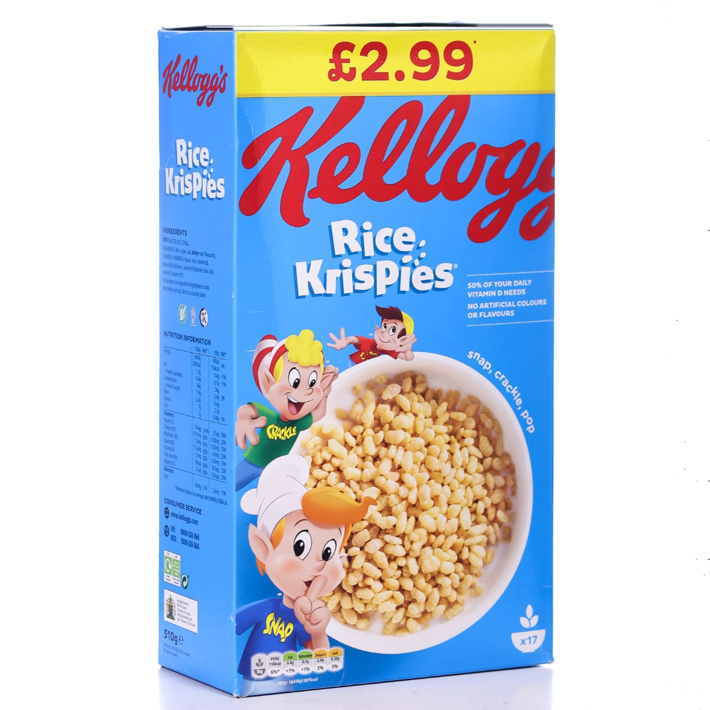 KELLOGGS CEREAL RICE KRISPIES 510 GM BASIC