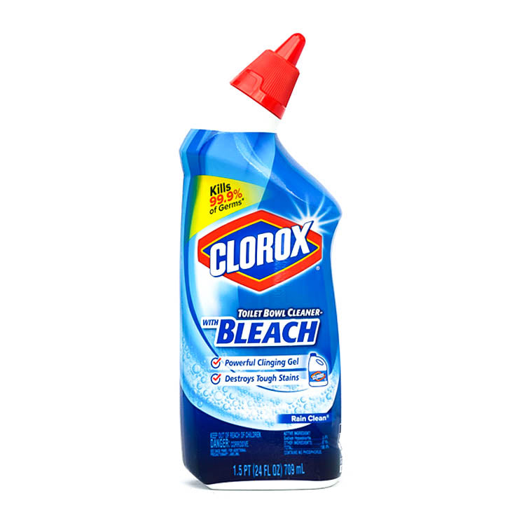 CLOROX TOILET BOWL CLEANER WITH BLEACH RAIN CLEAN 709 ML