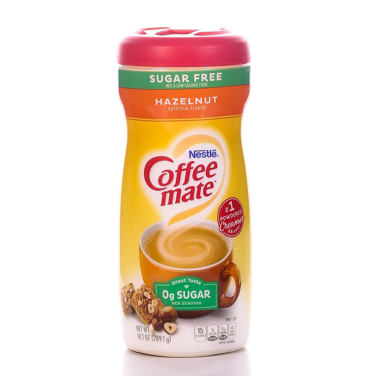 NESTLE COFFEE MATE HAZELNUT SUGAR FREE 290.1 GM