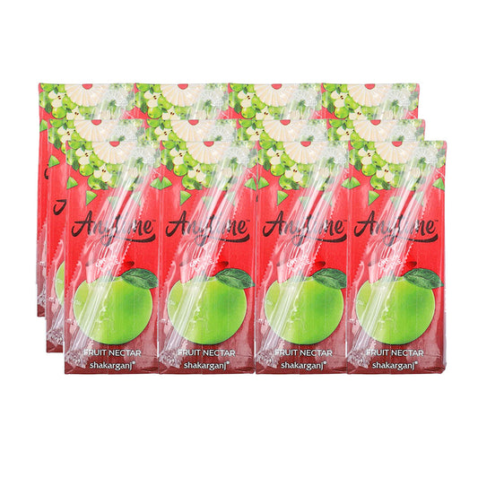 SHAKARGANJ ANYTIME GREEN APPLE FRUIT NECTAR 200ML- CARTON