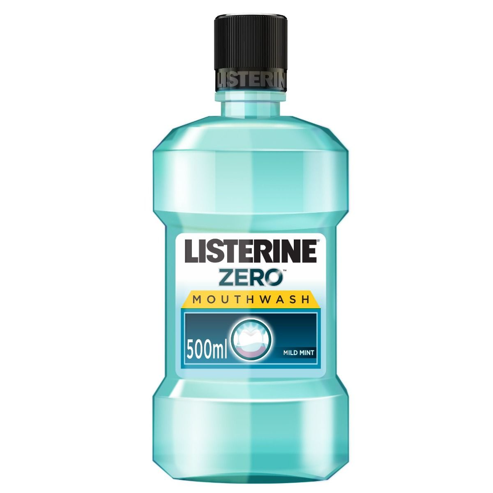 LISTERINE MOUTH WASH MILD MINT ZERO ALCOHOL 500 ML