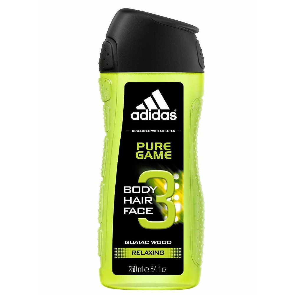 ADIDAS SHOWER GEL PURE GAME RELAXING 3IN1 250 ML