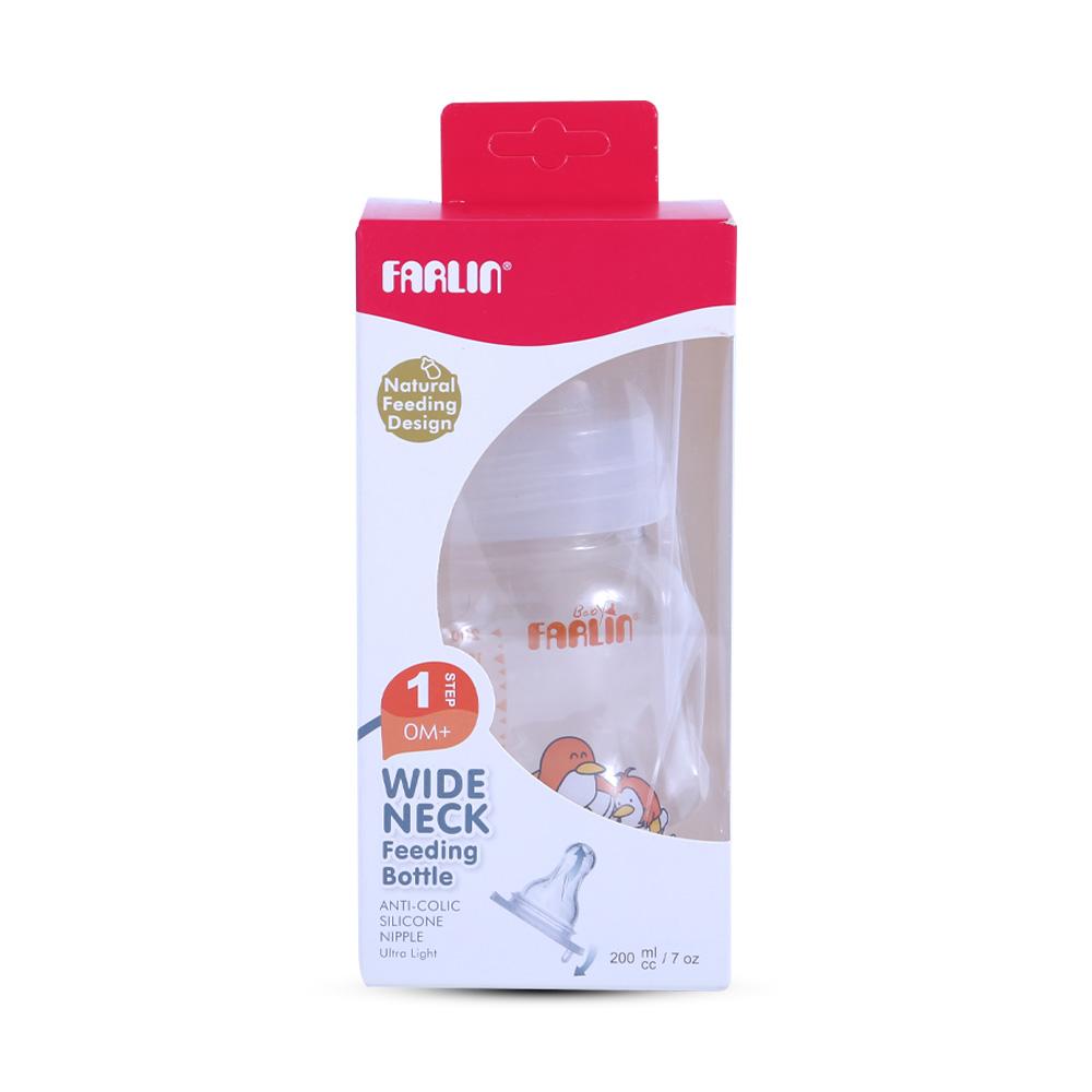 FARLIN BABY FEEDING BOTTLE WIDE NECK 0M+200 NF-809