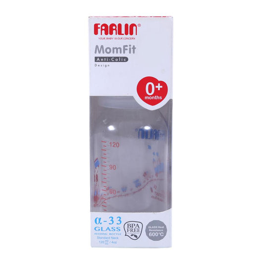 FARLIN GLASS FEEDING BOTTLE TOP808G 120 CC