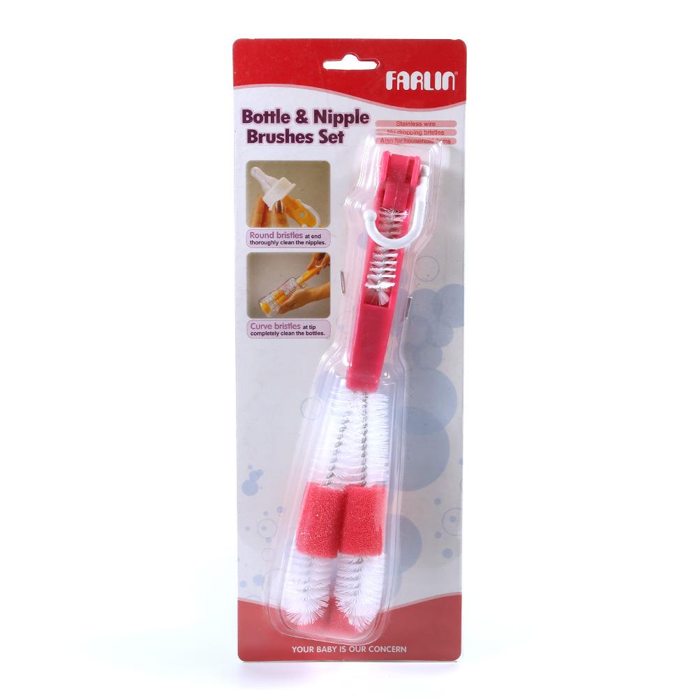 FARLIN BOTTLE AND NIPPLE BRUSHES SET BF-257