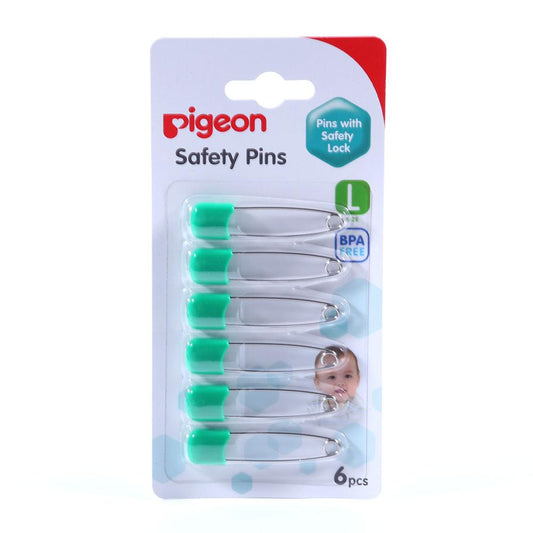 PIGEON SAFETY PINS LARGE K-10881 6 PC PACK