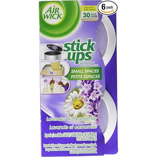 AIR WICK AIR FRESHNER STICK UP LAVENDER & CHAMOMILE 2 UNITS