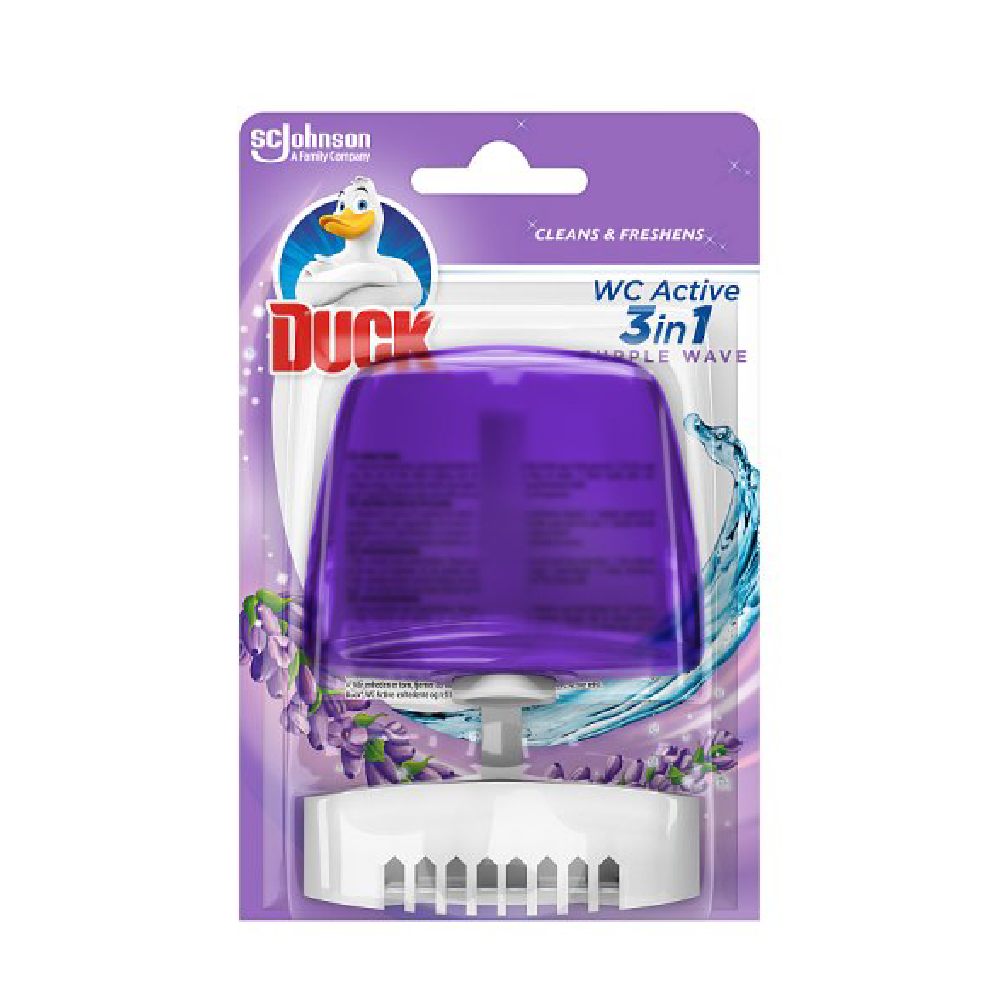 GLADE DUCK TOILET FRESHNER PURPLE WAVE 3IN1 55 ML