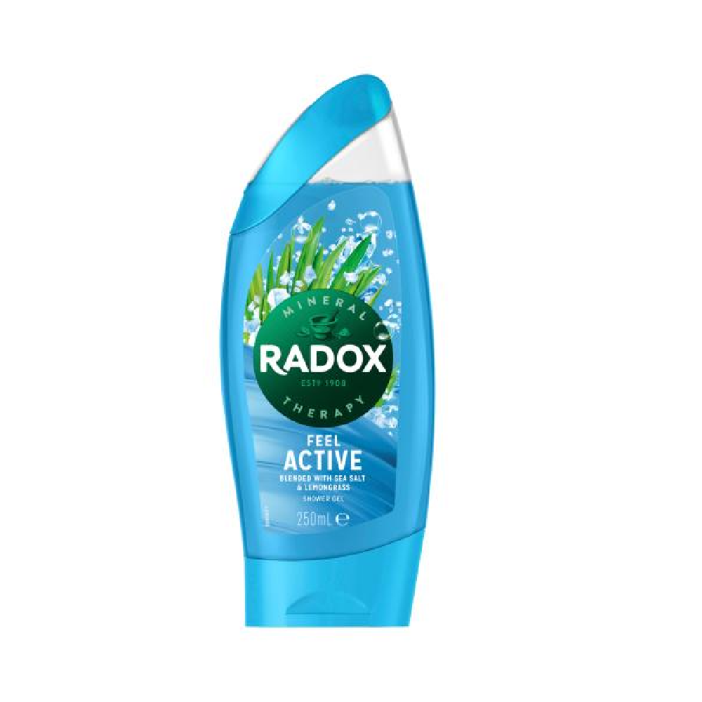 RADOX SHOWER GEL ACTIVE WITH LEMONGRASS AND SEA SALT 250 ML