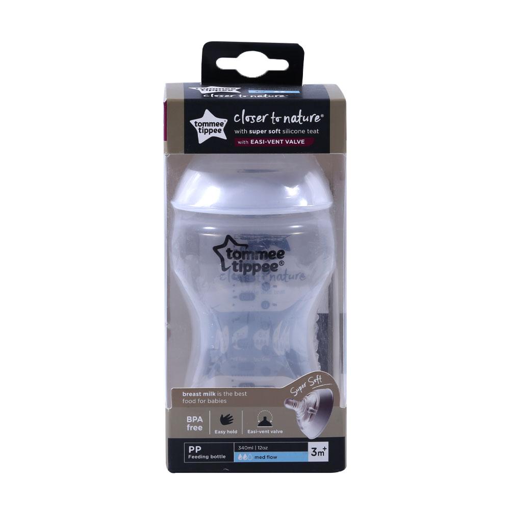 TOMMEE TIPPEE FEEDING BOTTLE 3M+ 422130/38 340 ML