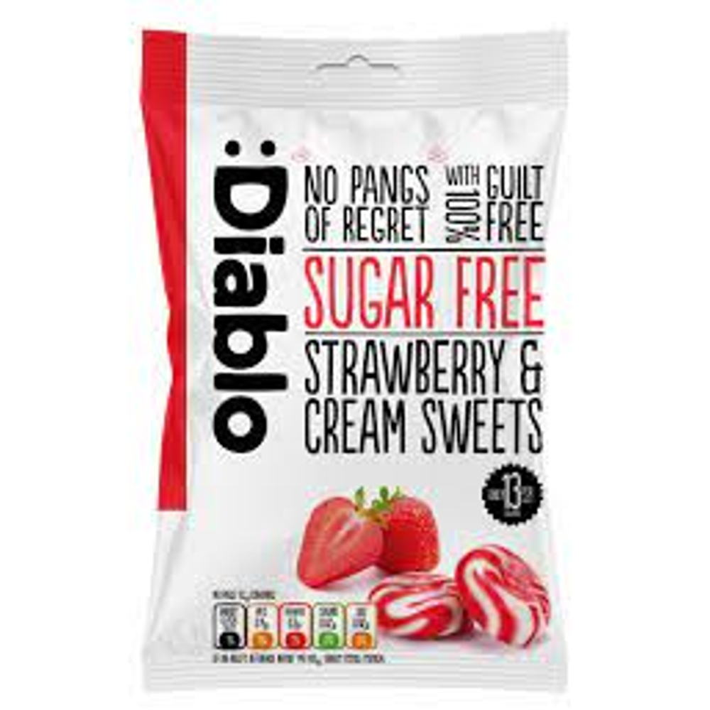 DIABLO CANDY STRAWBERRY SUGAR FREE 75 GM