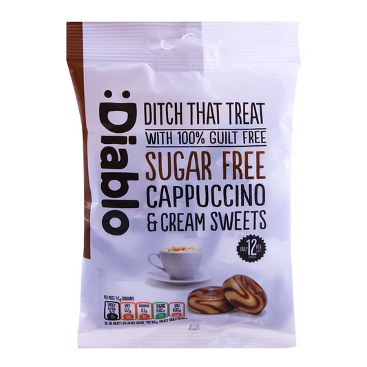 DIABLO CANDY CAPPUCCINO CREAM SWEET SUGAR FREE 75 GM BASIC