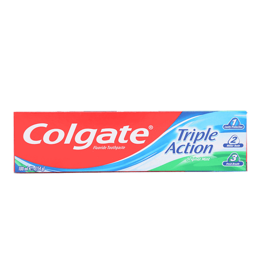 COLGATE TOOTH PASTE TRIPLE ACTION ORIGINAL MINT 100 ML