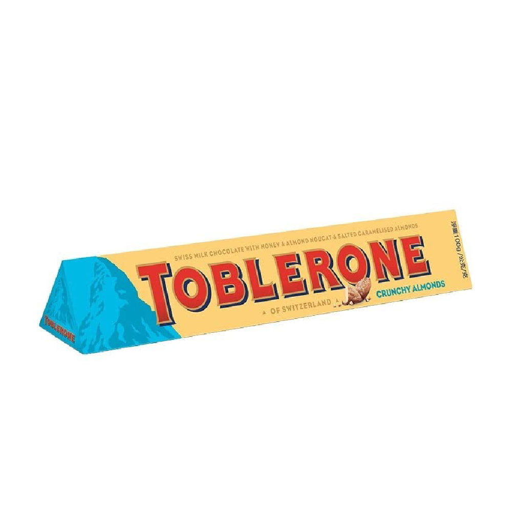 TOBLERONE CHOCOLATE CRUNCHY ALMONDS 100 GM BASIC