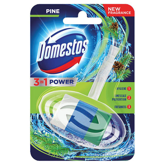 DOMESTOS TOILET FRESHNER BLOCK PINE 3 IN 1 40 GM