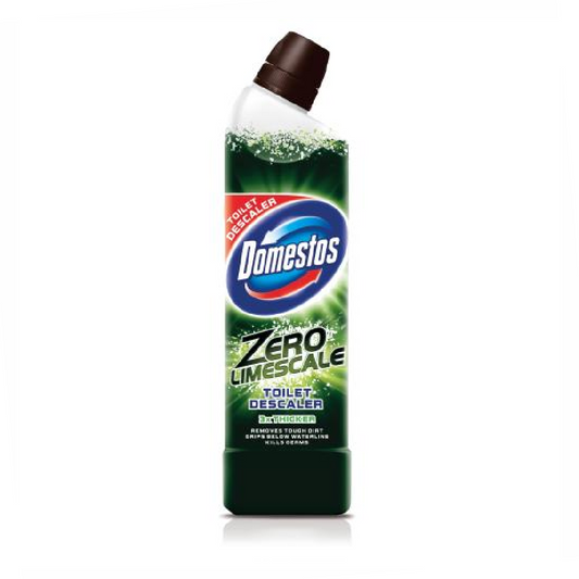 DOMESTOS TOILET CLEANER ZERO LIMESCALE LIME POWER 750 ML