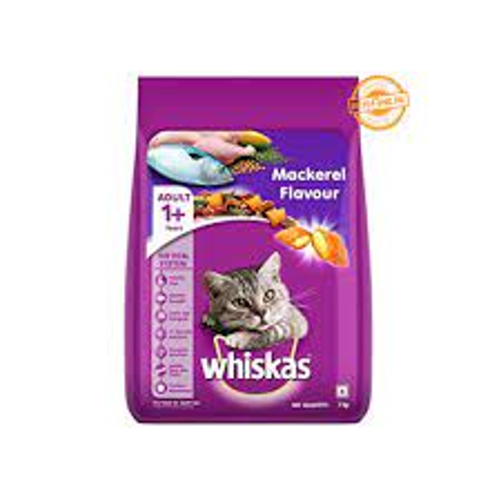 WHISKAS CAT FOOD ADULT MACEKREL 1+YEAR 3.3 KG