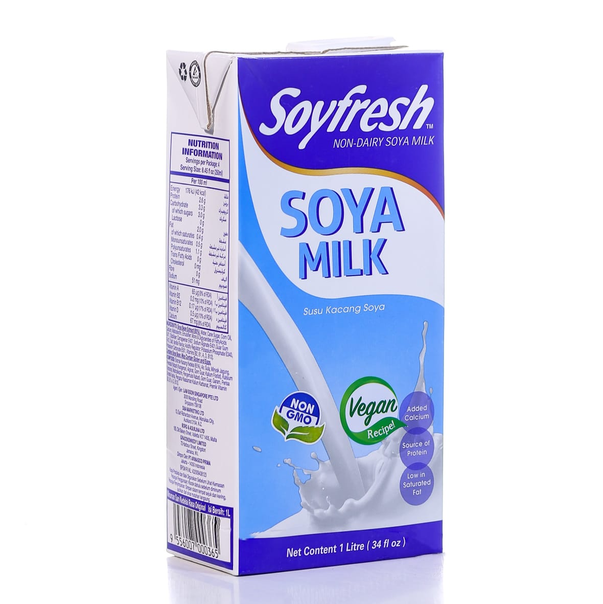 SOY FRESH SOYA MILK ADDED CALCIUM 1 LTR