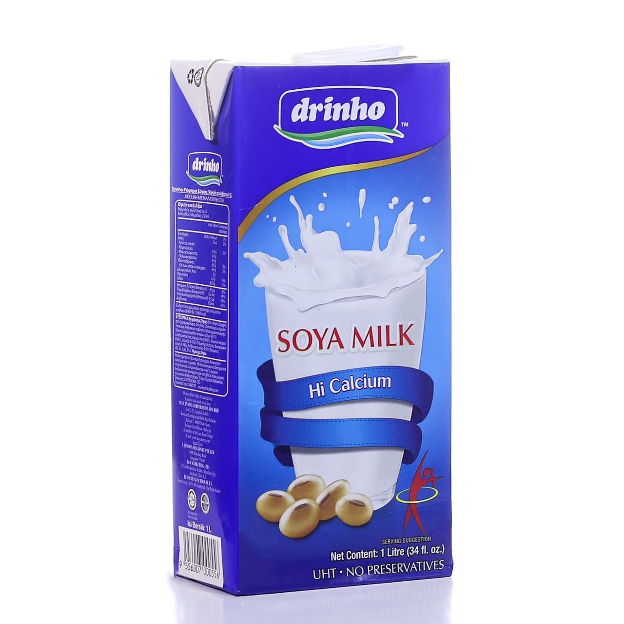 DRINHO SOYA MILK HI CALCIUM 1 LTR