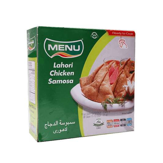 MENU LAHORI CHICKEN SAMOSA 12 PCS 480 GM