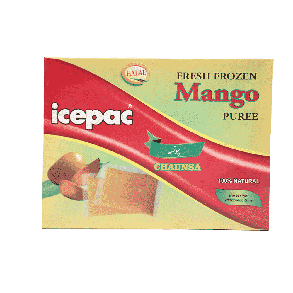 ICEPAC FRESH MANGO PUREE CHAUNSA 400GM