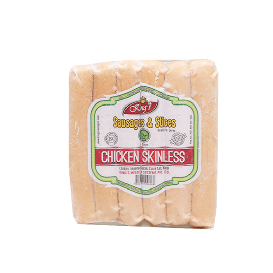 KINGS CHICKEN SKINLESS 6 STICKS 200 GM